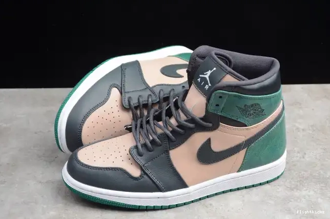 Mystic Air Jordan Green 1 High Anthracite Beige Retro Bio AH7389-203 0515